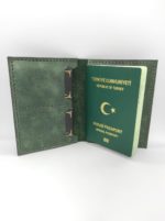 Zümrüt Yeşili Payidar Pasaport Cüzdanı