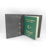 Antrasit Payidar Pasaport Cüzdanı