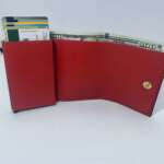 Kırmızı Mekanizmalı Cüzdan