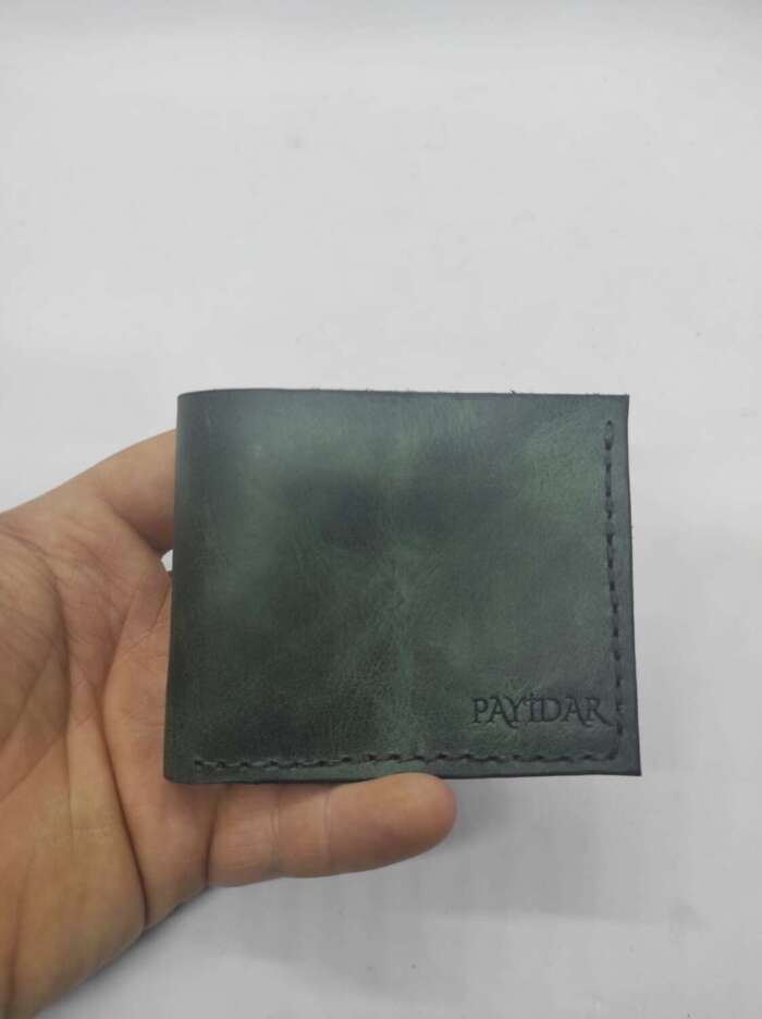 Zümrüt Yeşili Payidar Şeffaf Bölmeli Cüzdan - Görsel 2