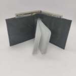 Zümrüt Yeşili Payidar Şeffaf Bölmeli Cüzdan