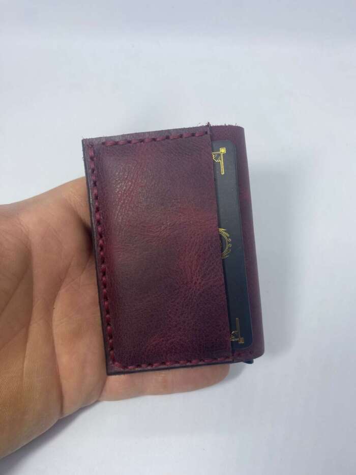 Bordo Mekanizmalı Cüzdan - Görsel 3