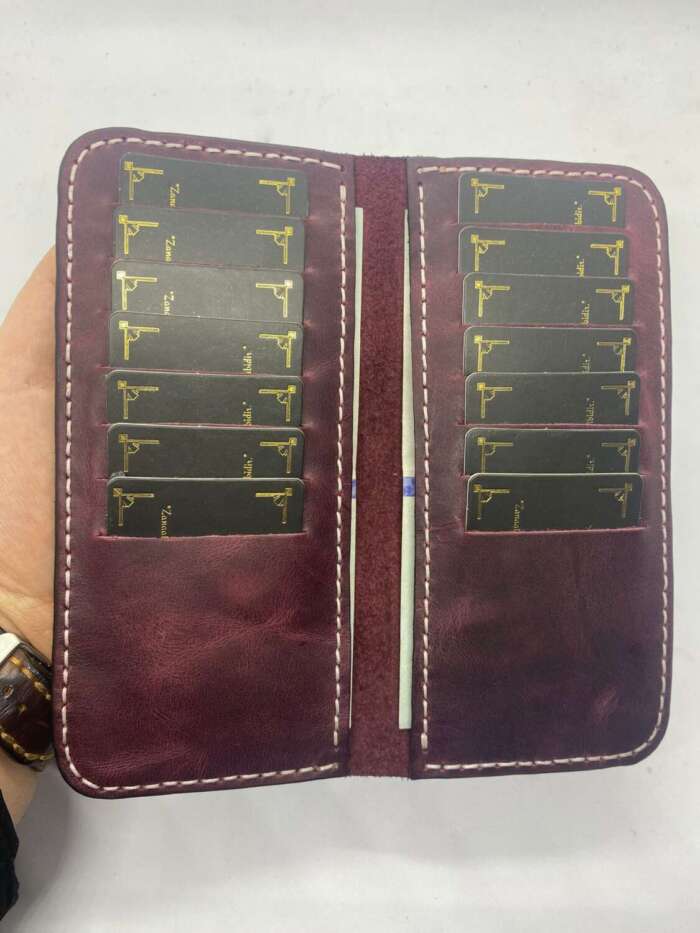 Bordo Payidar İç Astarlı Cüzdan - Görsel 5